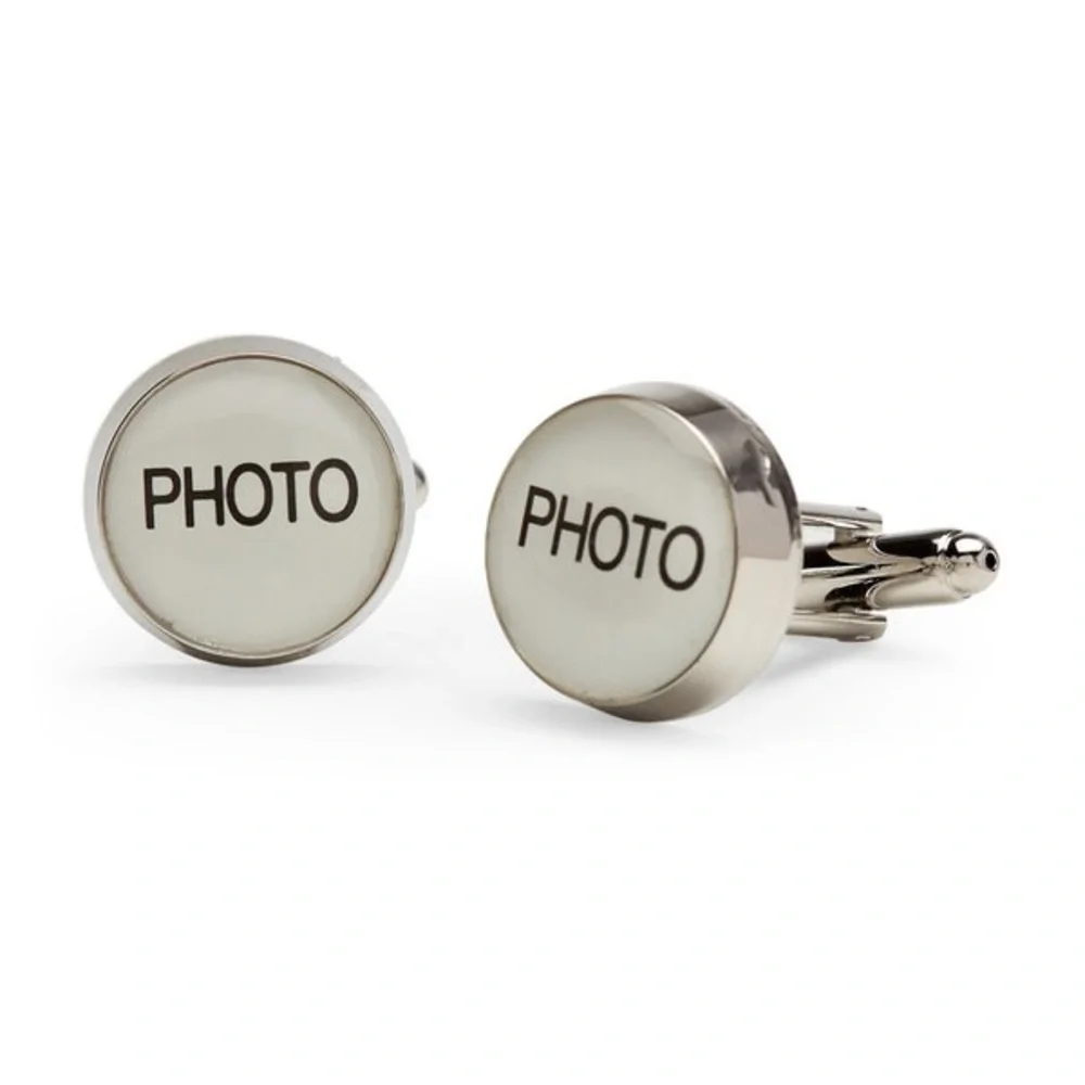 Hipster Customizable Photo Cufflinks